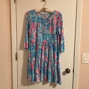 Lilly Pulitzer Knit Tiered Dress XL